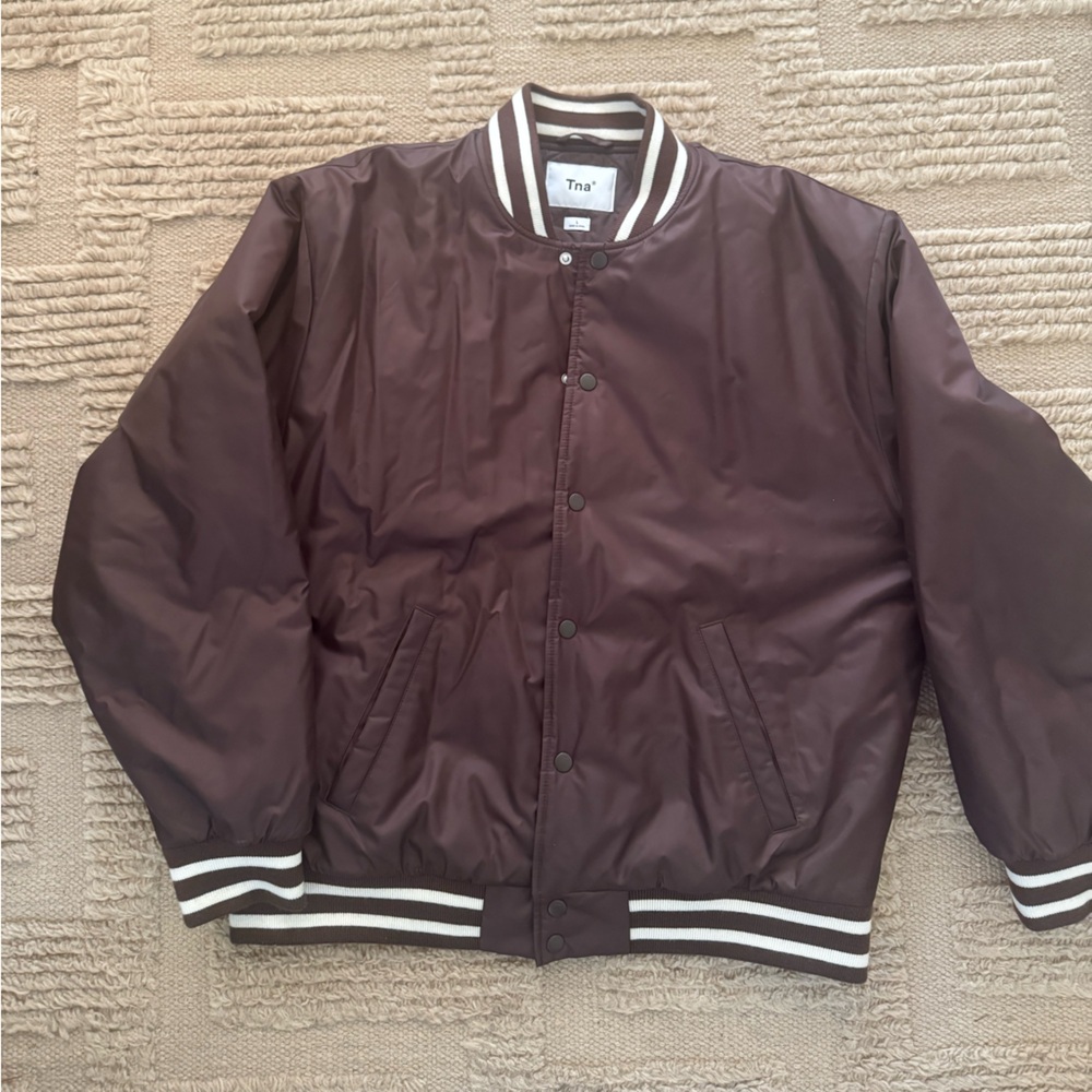 Aritzia TNA Brown Bomber Jacket